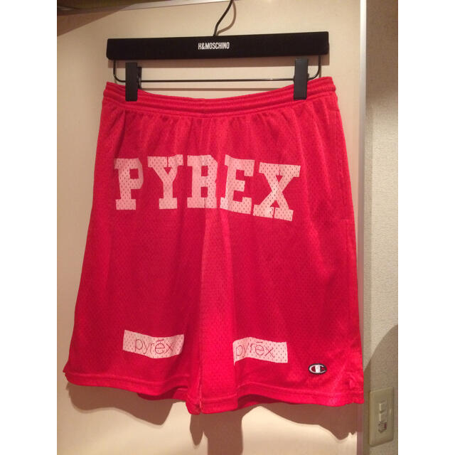 OFF-WHITE(オフホワイト)のPYREX  VISION mesh ショーツ 赤 M offwhite メンズのパンツ(ショートパンツ)の商品写真