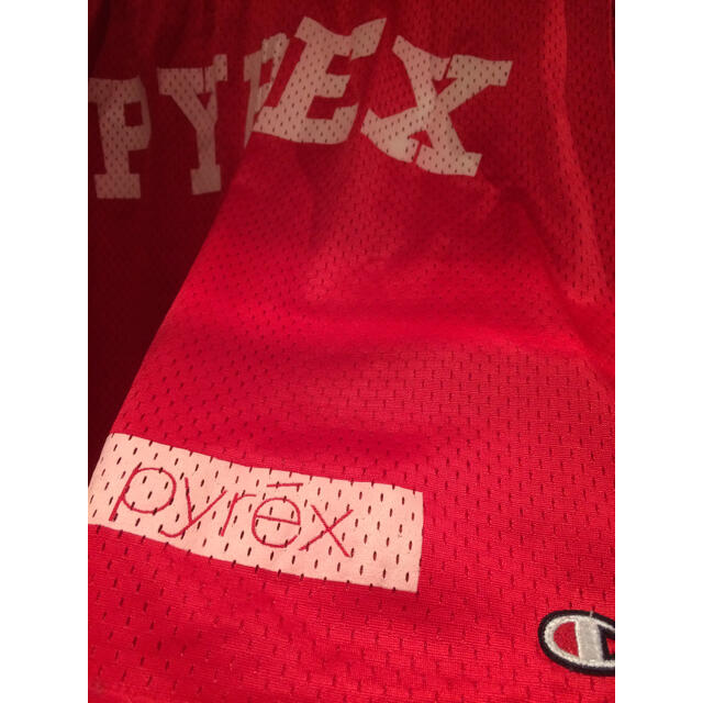 OFF-WHITE(オフホワイト)のPYREX  VISION mesh ショーツ 赤 M offwhite メンズのパンツ(ショートパンツ)の商品写真