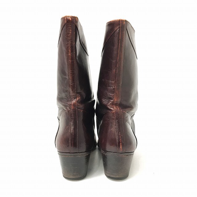 pierre cardin(ピエールカルダン)のピエールカルダン ウエスタンブーツ レザー ロゴ 茶 ブラウン 10 約28cm メンズの靴/シューズ(ブーツ)の商品写真