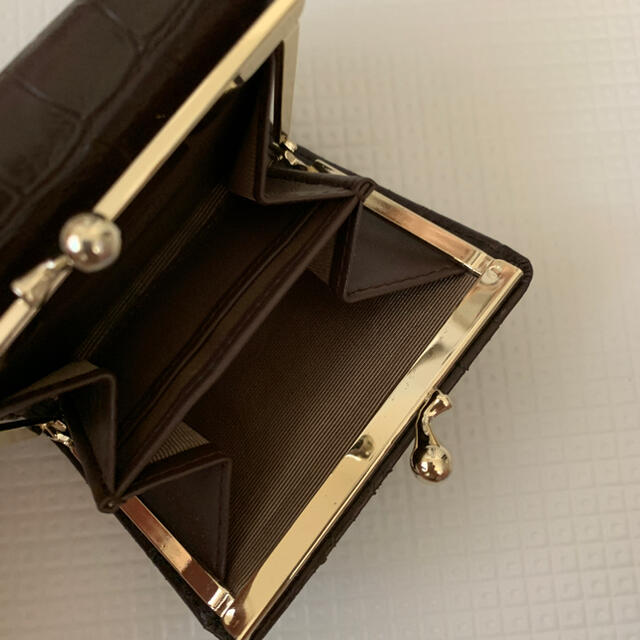Ungrid(アングリッド)のUngrid クロコ風型押しがま口ウォレット レディースのファッション小物(財布)の商品写真