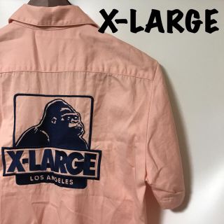 エクストララージ(XLARGE)のX-LARGE エクストララージ 半袖シャツ ワークシャツ ロゴ 刺繍 人気 S(シャツ)