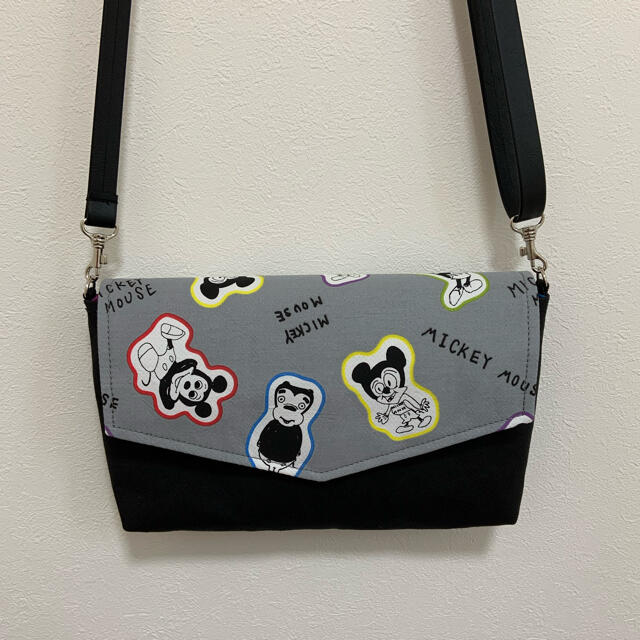 嵐ミッキーバンダナ　リメイクバッグ　ハンドメイド