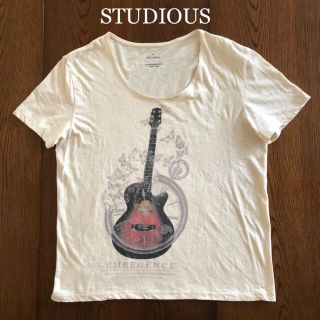 ステュディオス(STUDIOUS)のstudious ステュディオス Tシャツ ギター プリント 日本製(Tシャツ(半袖/袖なし))