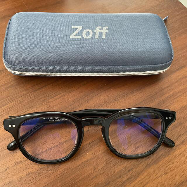 Zoff(ゾフ)のゾフ　クラッシック　ウェリントン　黒 レディースのファッション小物(サングラス/メガネ)の商品写真