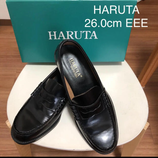 HARUTA(ハルタ)のHARUTA ローファー 黒　26.0cm メンズの靴/シューズ(ドレス/ビジネス)の商品写真