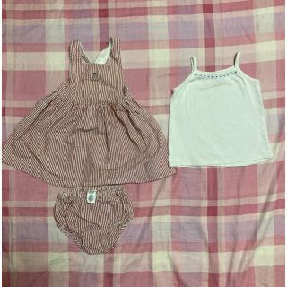 ベビーギャップ(babyGAP)のbaby GAP ワンピース　キャミソール　セット　18-24mon 80cm(ワンピース)