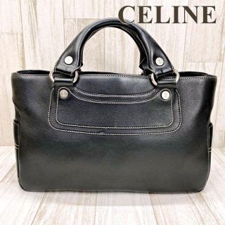 セリーヌ(celine)のセリーヌ ハンドバッグ ブギーバッグ ブラック シルバー金具(ハンドバッグ)