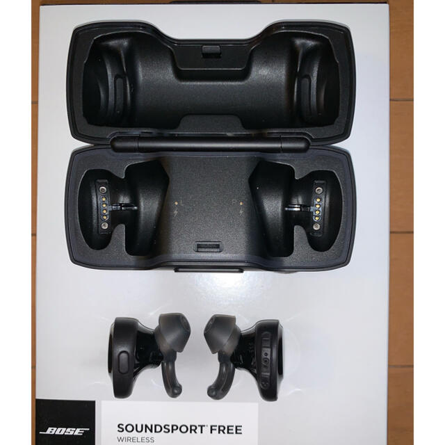 BOSE SoundSport Free wireless headphones2時間同梱品