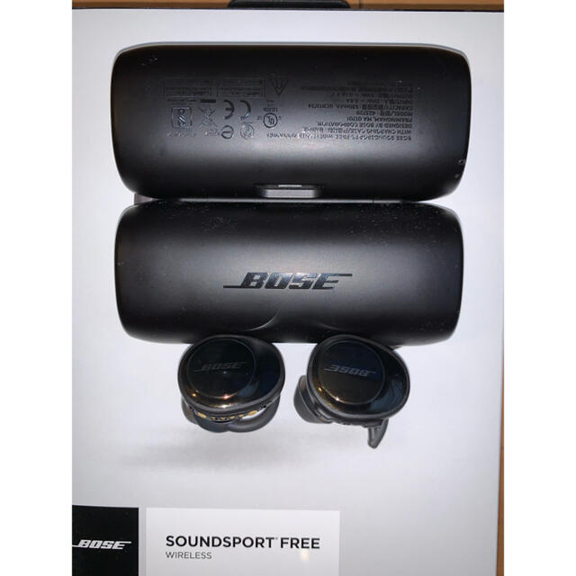 BOSE SoundSport Free wireless headphones2時間同梱品