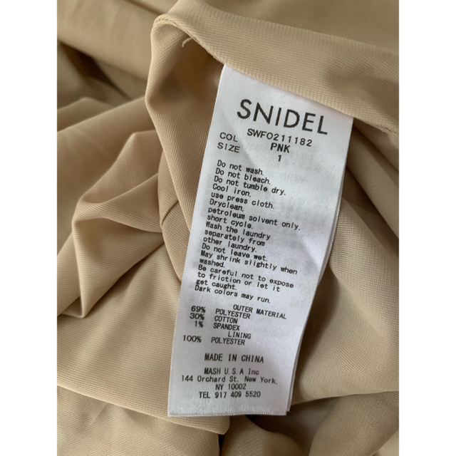 SNIDEL スナイデル メローデザインワンピース チェック レース 3