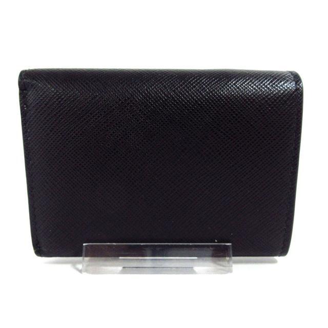 プラダ 3つ折り財布 - 1MH021 黒×ベージュ