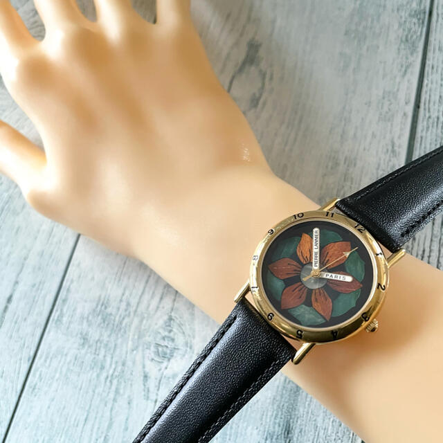 Pierre Lannier(ピエールラニエ)の【動作OK】Pierre Lannier ピエールラニエ 腕時計 ひまわり 限定 レディースのファッション小物(腕時計)の商品写真