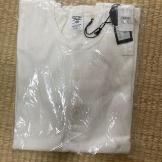 未開封　ヘンリーネック コットン サーマルシャツ OFF WHITE (Tシャツ/カットソー(半袖/袖なし))