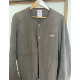 ダントンDANTON BEAMS 別注 フリースカーディガン 42 オリーブ L