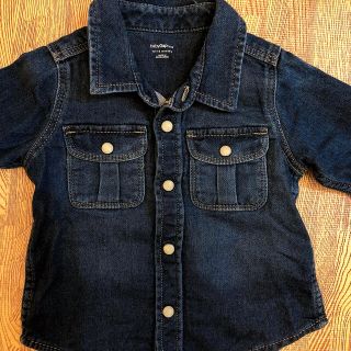 ギャップキッズ(GAP Kids)のギャップ　デニムシャツ　80サイズ(シャツ/カットソー)