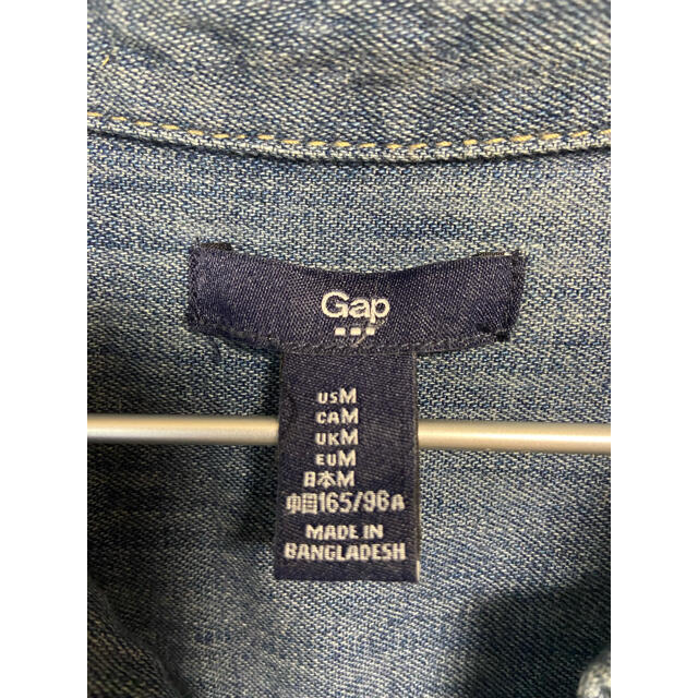 GAP(ギャップ)のデニムワンピース GAP 長袖 レディースのワンピース(ひざ丈ワンピース)の商品写真