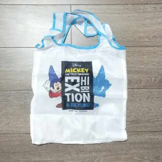 ディズニー(Disney)の【即購入OK】新品未使用　ミッキーマウス展エコバッグ　青　非売品(ノベルティグッズ)