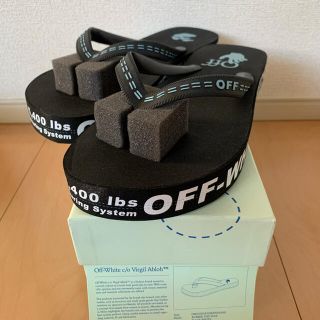 オフホワイト(OFF-WHITE)の44 オフホワイト ビーチ サンダル OFF WHITE ロゴ(サンダル)