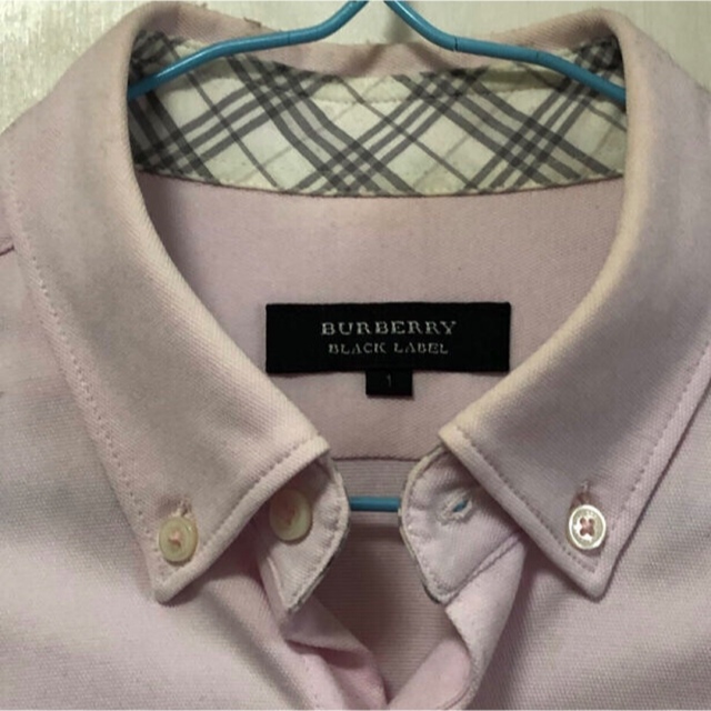 BURBERRY(バーバリー)のバーバリー　UESD 1サイズ　薄いピンク　ワンポイント無地B/Dシャツ メンズのトップス(シャツ)の商品写真