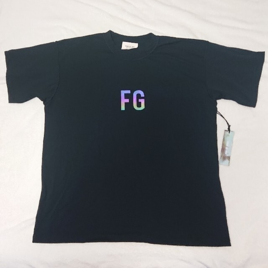 未使用★フィアーオブゴッド 6th FG リフレクターロゴプリントTシャツ