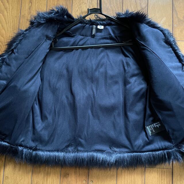H&M(エイチアンドエム)のフェイクファーコート XS レディースのジャケット/アウター(毛皮/ファーコート)の商品写真