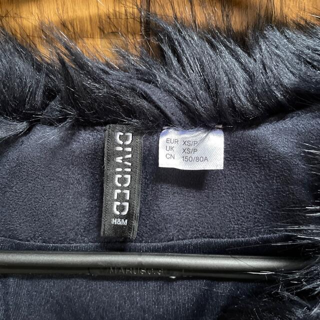 H&M(エイチアンドエム)のフェイクファーコート XS レディースのジャケット/アウター(毛皮/ファーコート)の商品写真