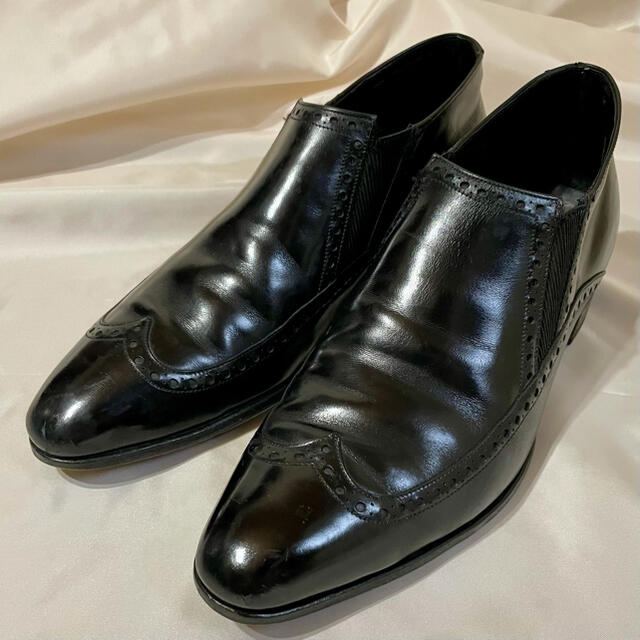 vintage STETSON スリッポン ウイングチップ メンズの靴/シューズ(スリッポン/モカシン)の商品写真