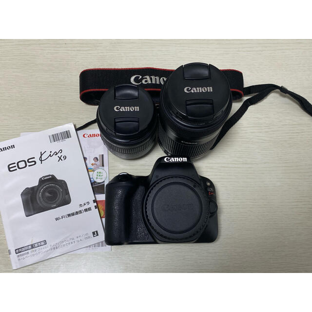 Canon EOS kiss x9 本体+レンズ2本付き