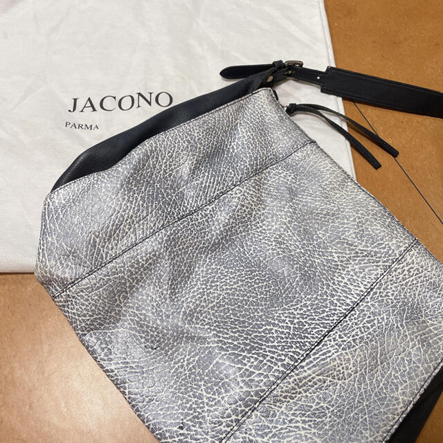 ◆JACONO ヤコノ イタリア老舗ブランド 革 ショルダーバッグ ハンドバッグ