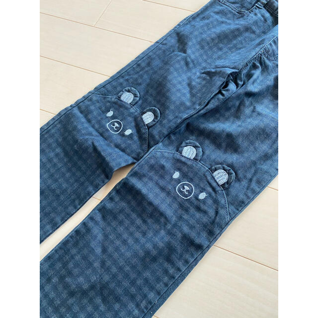 驚きの値段 メゾピアノ 130 パンツ くま チェック ボトムス ズボン