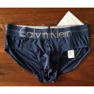 カルバンクライン　新品　メンズ　ヒップブリーフ(ネイビーS)(ボクサーパンツ)