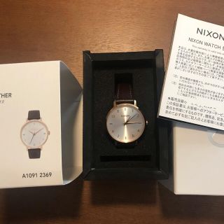 ニクソン(NIXON)のNixon 腕時計　ARROW LEATHER 美品(腕時計)