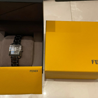 フェンディ(FENDI)のフェンディ クアドロ 6200L 黒文字盤(腕時計)
