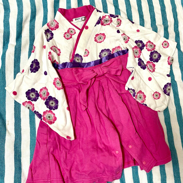 西松屋(ニシマツヤ)の袴ロンパース80 キッズ/ベビー/マタニティのベビー服(~85cm)(和服/着物)の商品写真