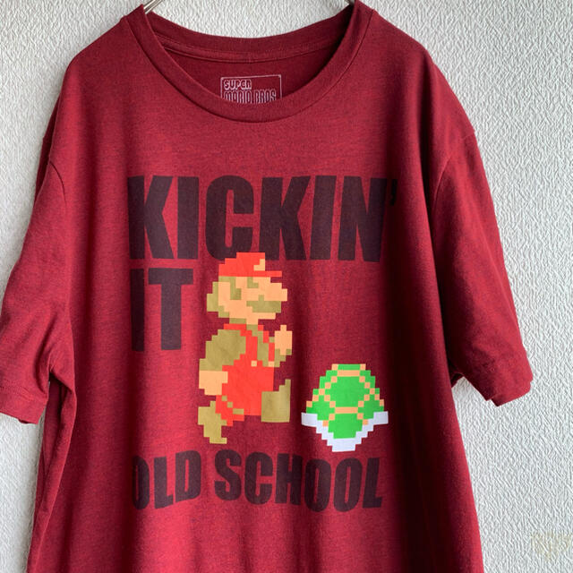 古着 オールドスクール マリオ Tシャツ XL メンズのトップス(Tシャツ/カットソー(半袖/袖なし))の商品写真