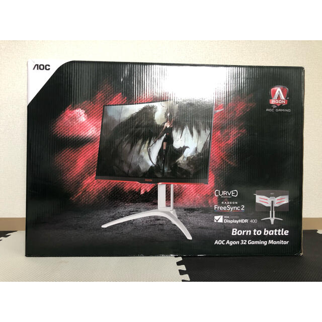 AOC ゲーミングモニター AG322QC4(31.5インチ/曲面/144hz）