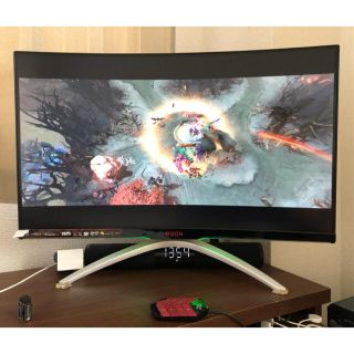 AOC ゲーミングモニター AG322QC4(31.5インチ/曲面/144hz）(ディスプレイ)