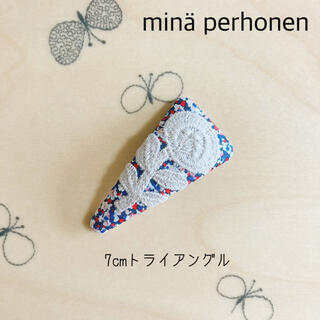 ミナペルホネン(mina perhonen)のminä perhonen パッチンピン  7cmトライアングル　#304(ヘアアクセサリー)