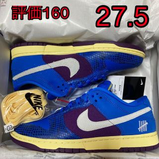 ナイキ(NIKE)の27.5 NIKE DUNK LOW SP undefeated UND 青(スニーカー)