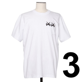 サカイ(sacai)のzamaya様専用 sacai x KAWS Embroidery Tシャツ(Tシャツ/カットソー(半袖/袖なし))