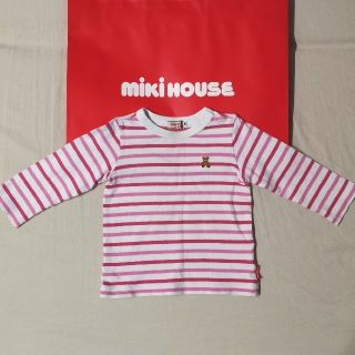 ミキハウス(mikihouse)の【mikihouse】サイズ80 トップス カットソー ボーダー 長袖(シャツ/カットソー)