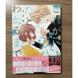 カドカワショテン(角川書店)の「これが恋だとわかるまで」文之助(少女漫画)