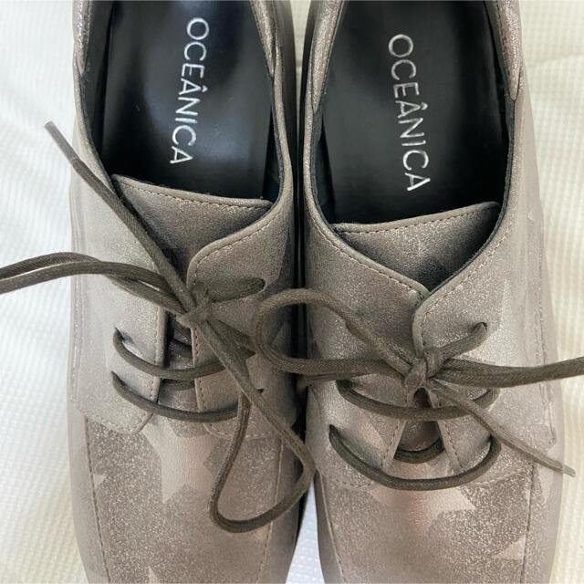 OCEANICA オセアニカ シルバー&スター ブーツ 革靴 23cm レディースの靴/シューズ(ローファー/革靴)の商品写真