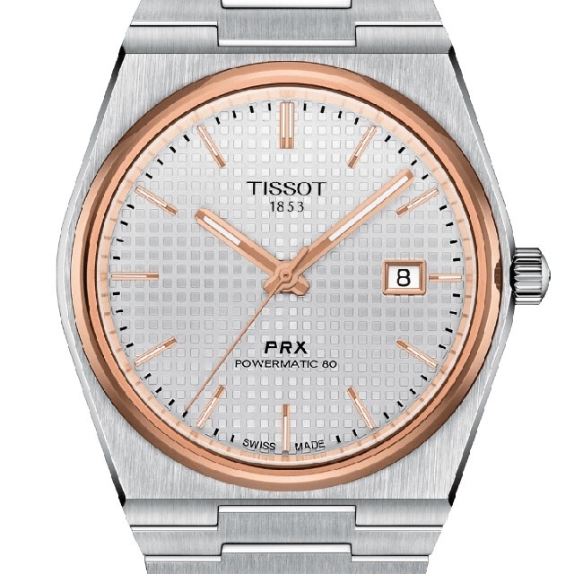 TISSOT PRX POWERMATIC 80 ホワイト　新品　未使用時計