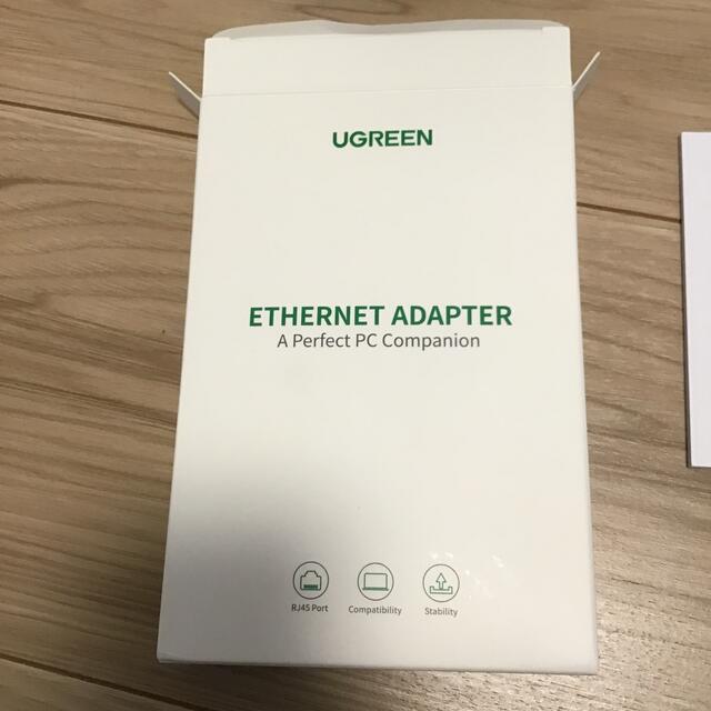 UGREEN USB 3.0 TO RJ45 LAN変換アダプター　ブラック スマホ/家電/カメラのPC/タブレット(PC周辺機器)の商品写真