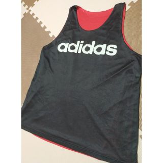 アディダス(adidas)の☆ジャコさん様専用 ATS-881 アディダス タンクトップリバーシブル黒・赤(バスケットボール)