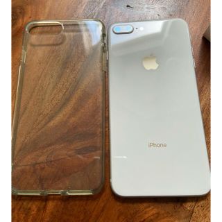 アイフォーン(iPhone)の美品 iphone8 plus 256GB シルバー simフリーios15.4(スマートフォン本体)