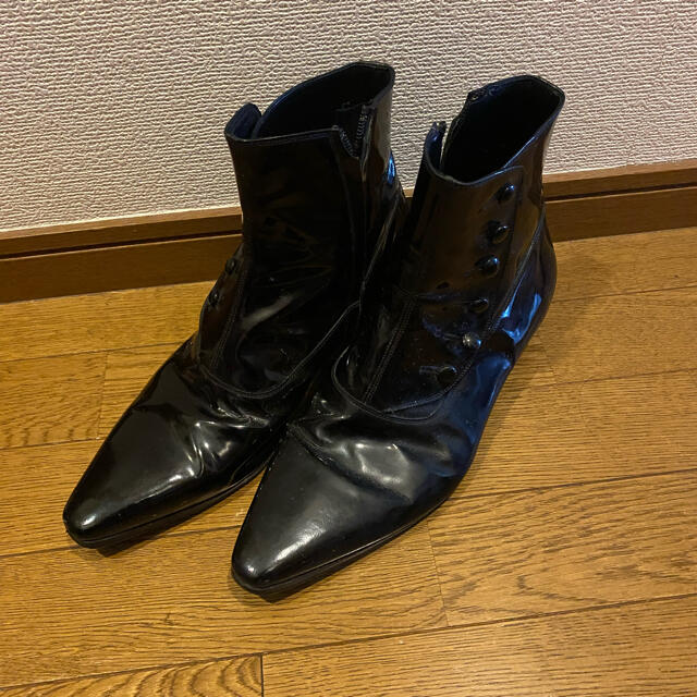 Dior homme エナメルヒールブーツ　らいおんさん用