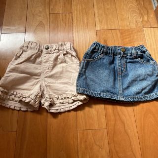 ジャンクストアー(JUNK STORE)のデニムスカート フリルショートパンツ 2枚セット(スカート)