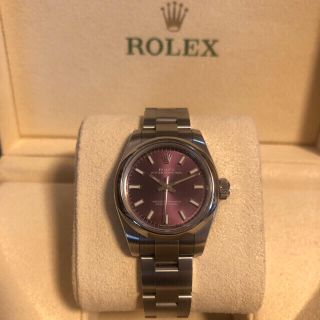 ロレックス(ROLEX)のぺこら様専用　ロレックス   オイスターパーペチュアル　26ミリ　レッドグレープ(腕時計)